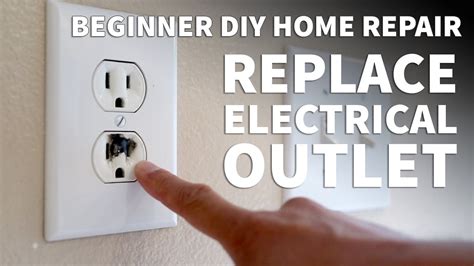 how to replace single gang electrical outlet broken brown box|broken electrical box replacement.